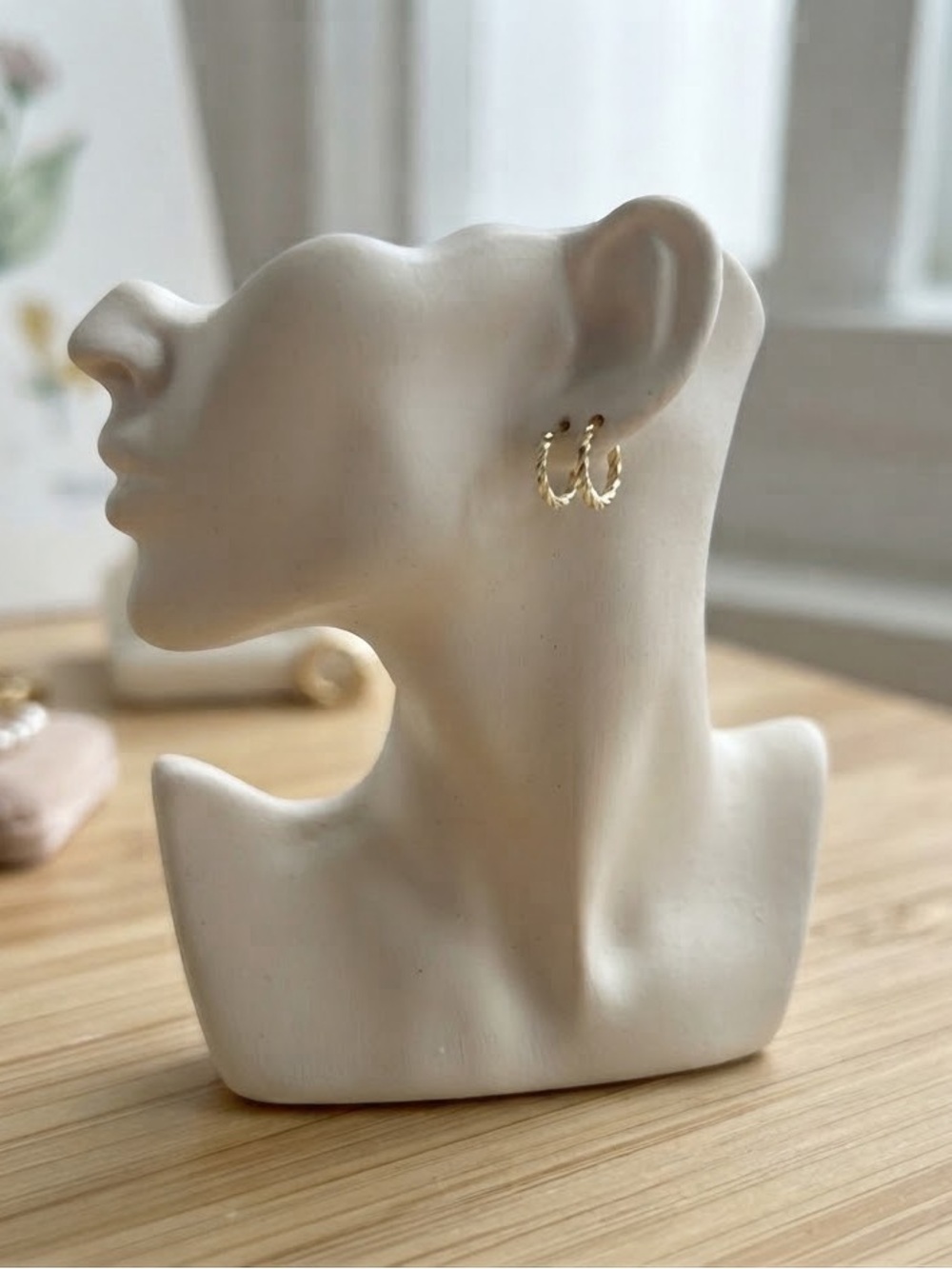 Amazon Gold Twisted Mini Hoop Earrings for Women